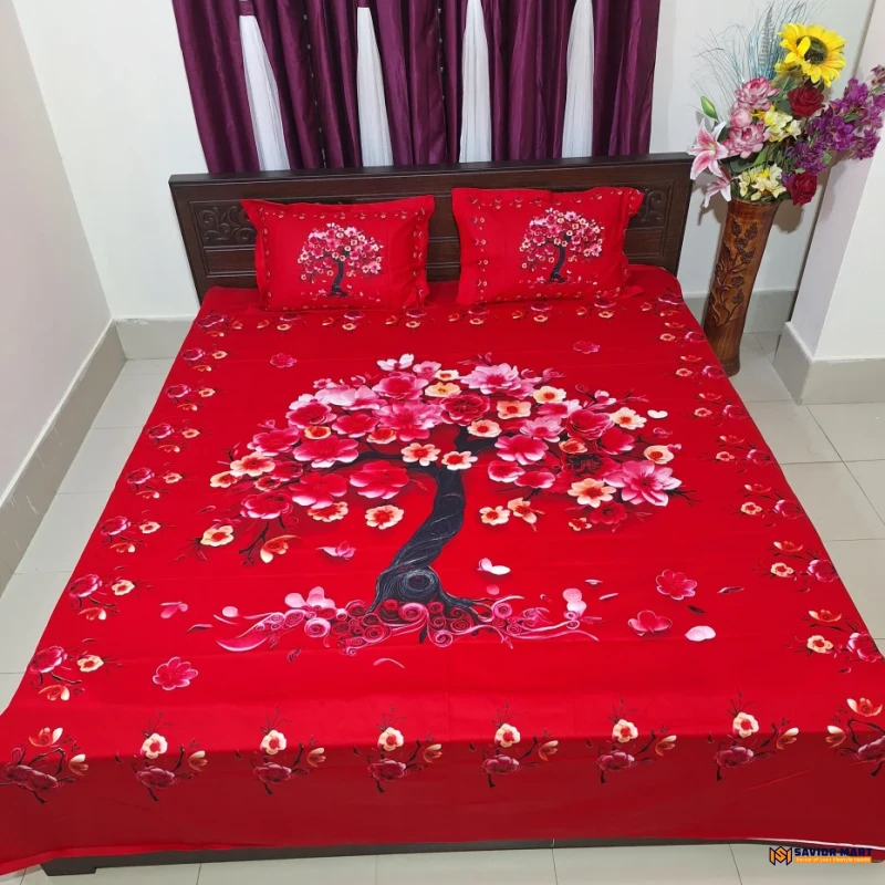 Twill Cotton Panel Bedsheet - SMTP05