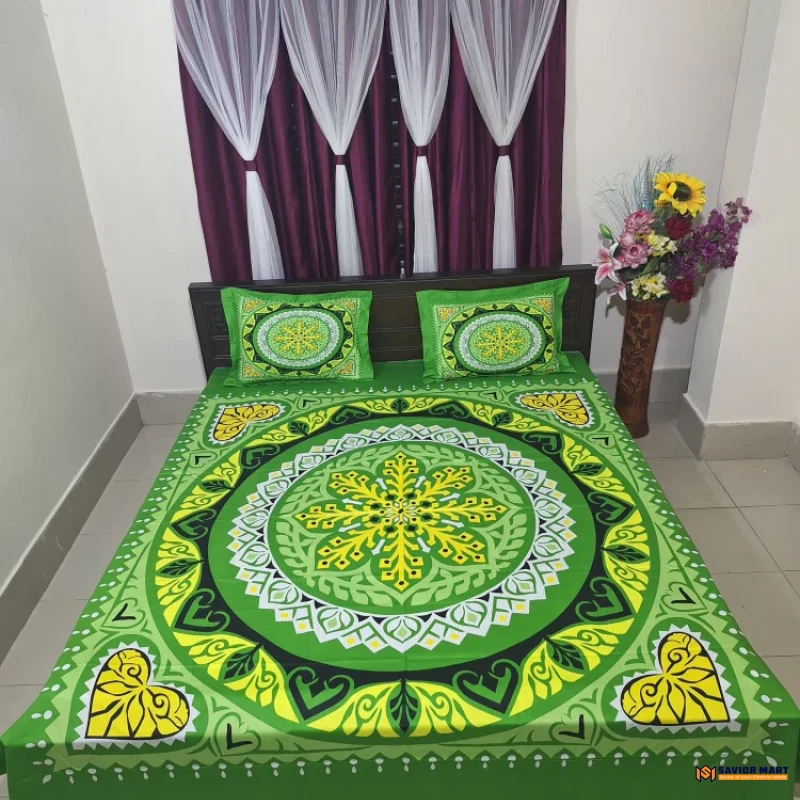 Twill Cotton Panel Bedsheet - SMTP10