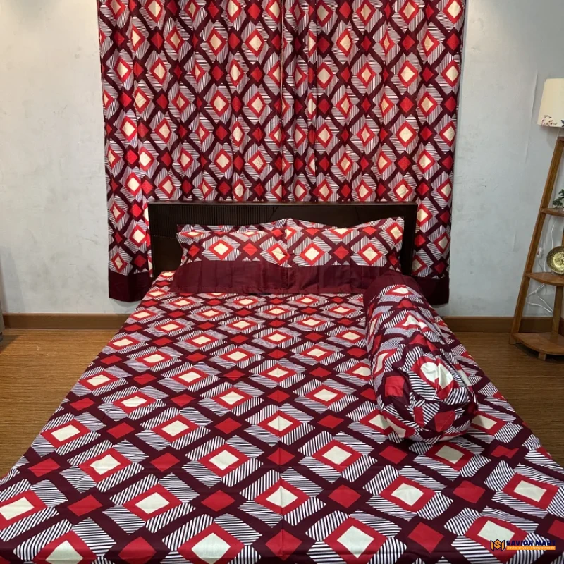 চাদর ও পর্দার কম্বো সেট- SMBCCS05