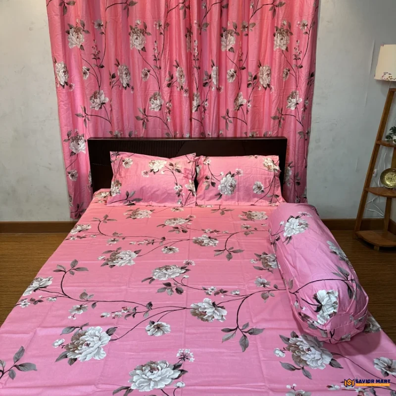 চাদর ও পর্দার কম্বো সেট- SMBCCS03
