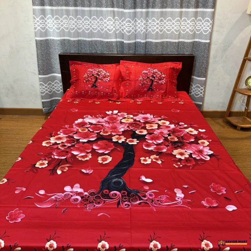 Twill Cotton Panel Bedsheet - SMTP05