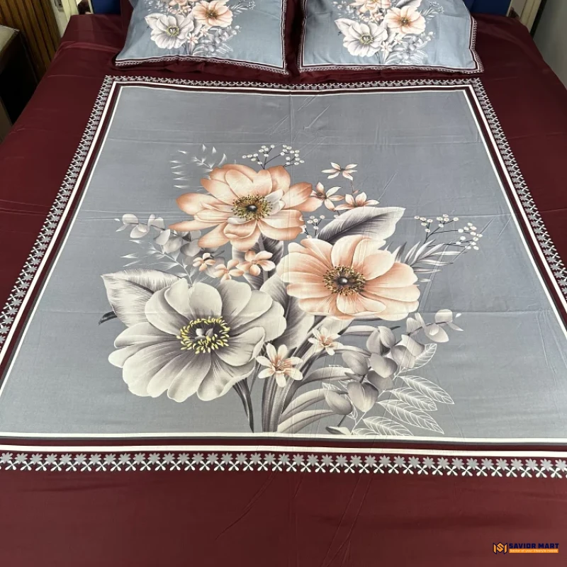 Twill Cotton Panel Bedsheet - SMTP14