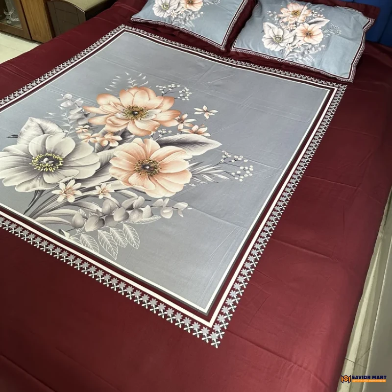 Twill Cotton Panel Bedsheet - SMTP14