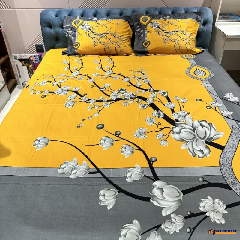 Twill Cotton Panel Bedsheet - SMTP11