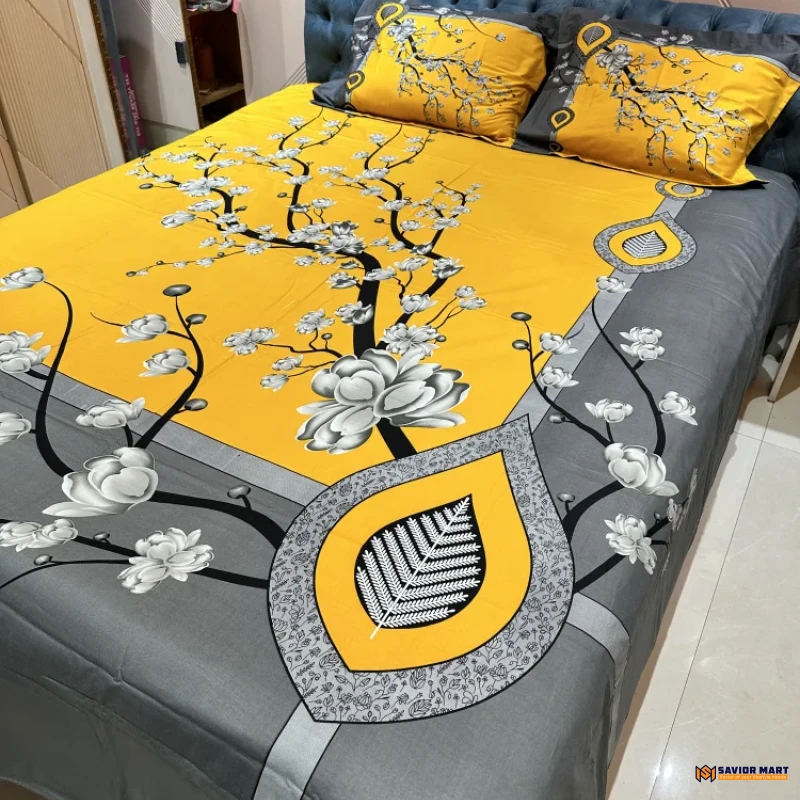 Twill Cotton Panel Bedsheet - SMTP11