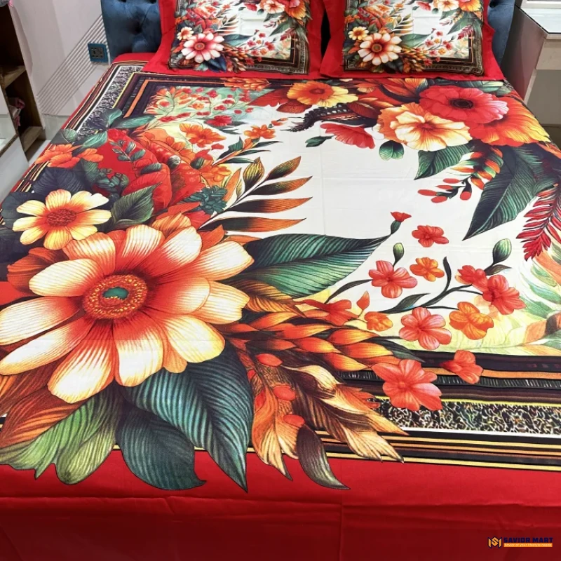 Twill Cotton Panel Bedsheet - SMTP13