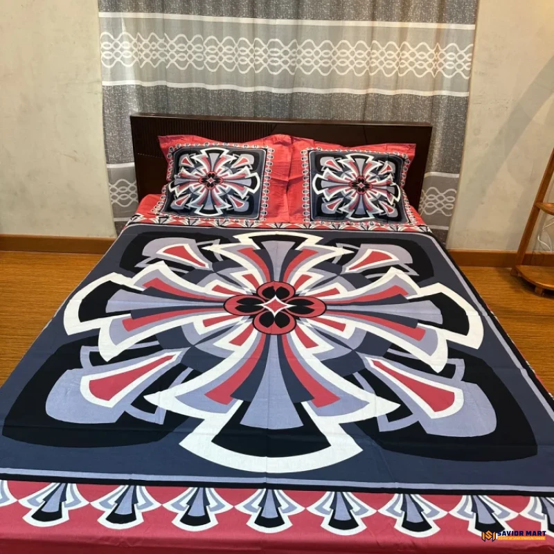 Twill Cotton Panel Bedsheet - SMTP09
