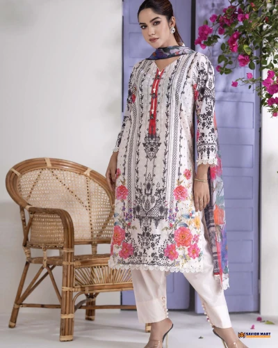 Floral Bliss || FB-004 A (Unstitch)