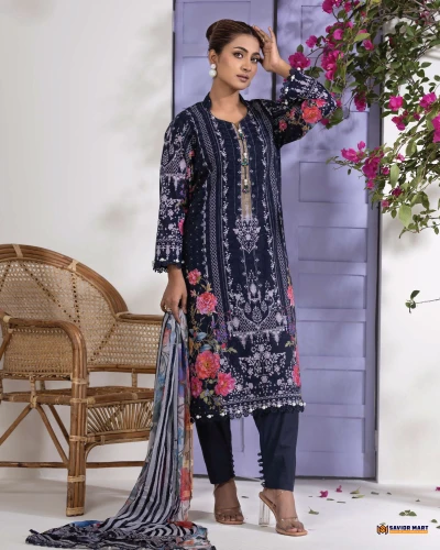 Floral Bliss || FB-004 B (Unstitch)