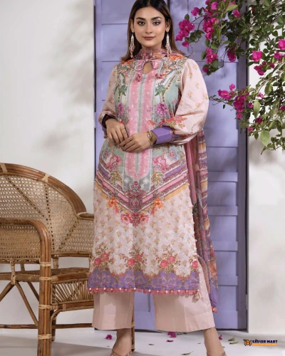 Floral Bliss || FB-005 A (Unstitch)