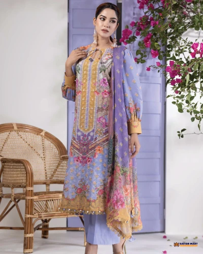 Floral Bliss || FB-005 B (Unstitch)
