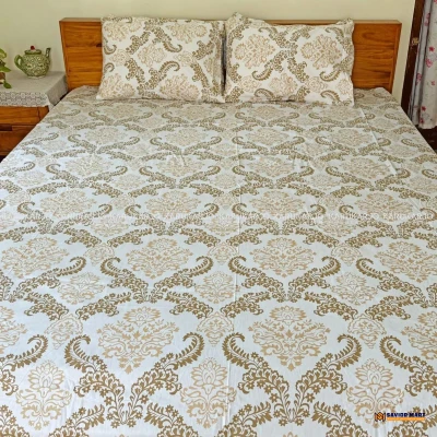 Sateen Cotton Bedsheet - SM1082