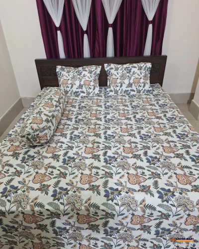 Sateen Cotton Bedsheet - SM1080
