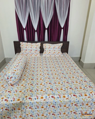 Sateen Cotton Bedsheet - SM1079