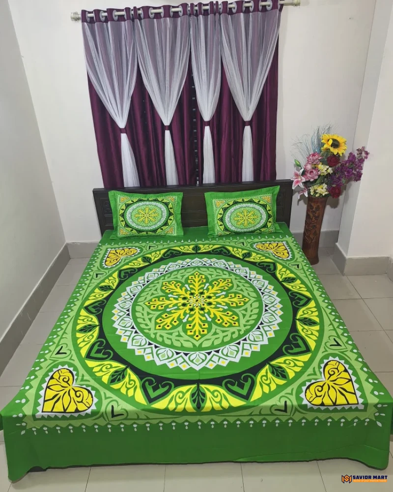 Twill Cotton Panel Bedsheet - SMTP10