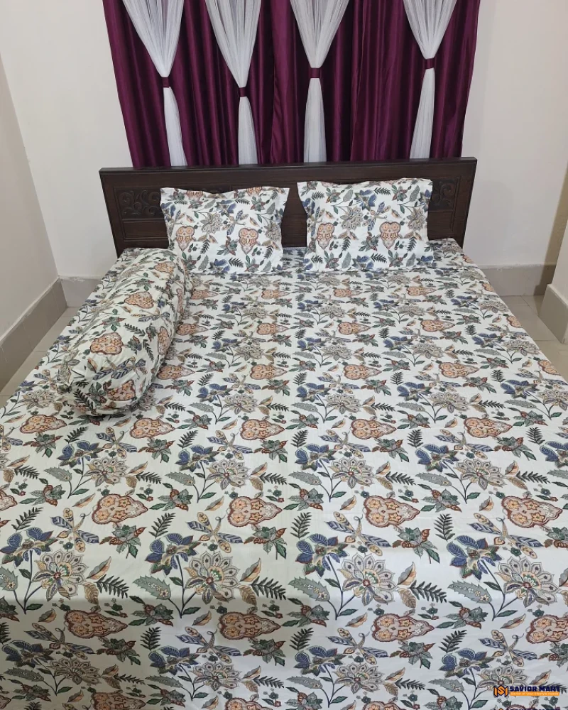 Sateen Cotton Bedsheet - SM1080