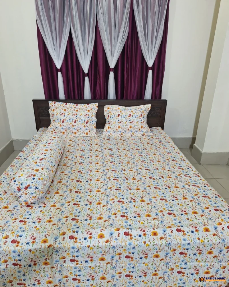 Sateen Cotton Bedsheet - SM1079